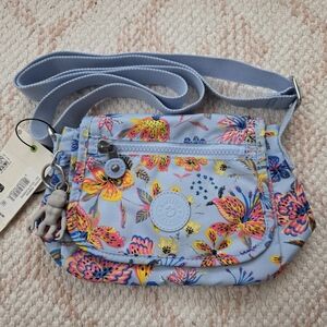 Kipling Blue Crossbody Bag with Durable Design